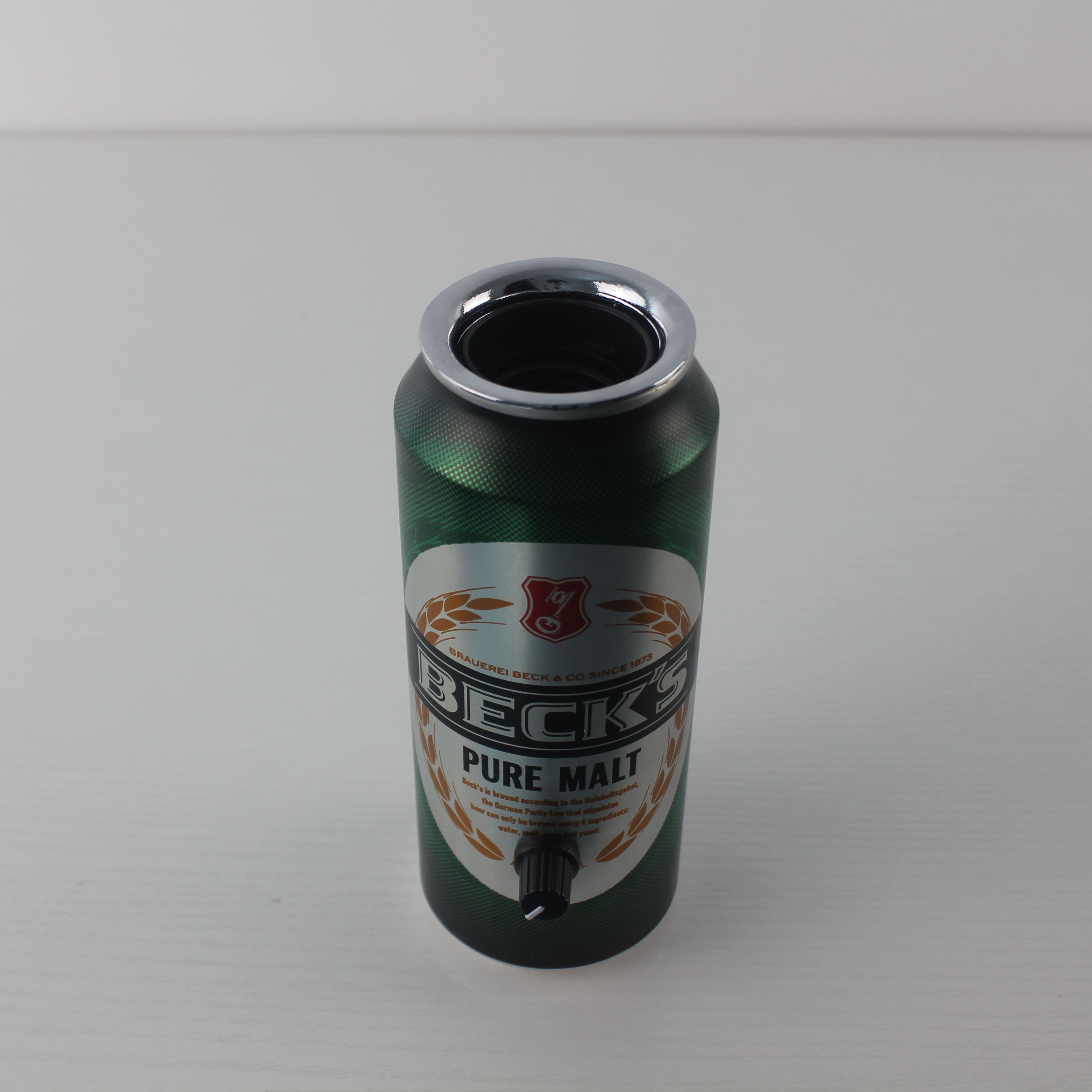 Beck's Beer Recycled Can Portable bar light