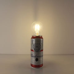 Budweiser Beer Recycled Can Cocktail Party Wireless Table Lamp