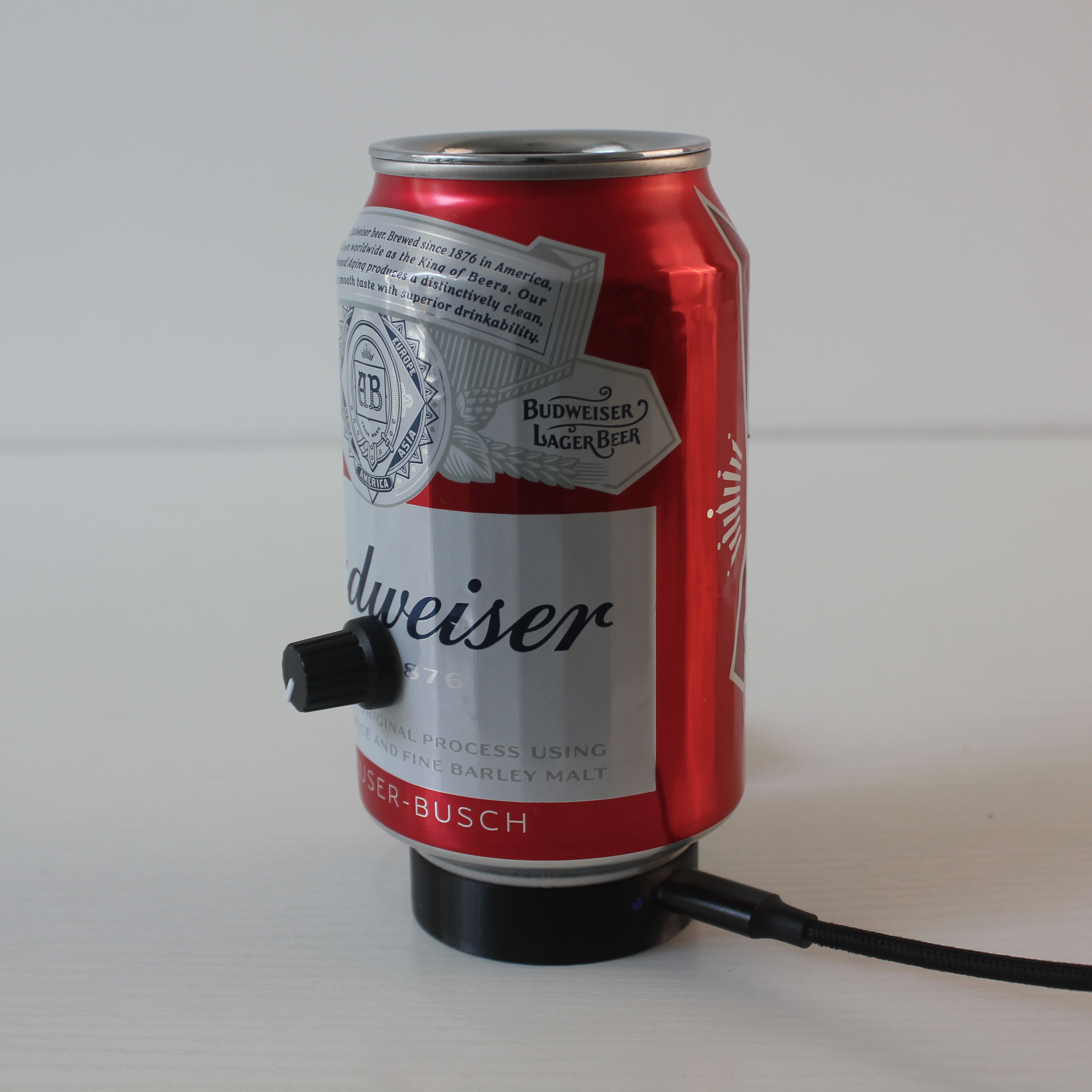 Budweiser Beer Recycled Can Restaurant Battery Charged Table Lamps