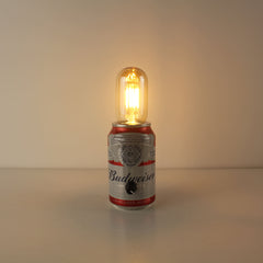 Budweiser Beer Recycled Can Restaurant Cordless Table Lamp
