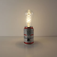 Budweiser Beer Recycled Can Restaurant Wireless Table Lamp