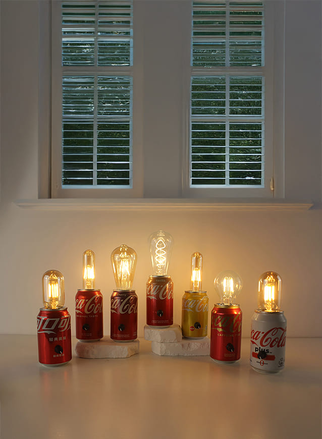 Coca Cola Recycled Can Table Lamp Collection-2