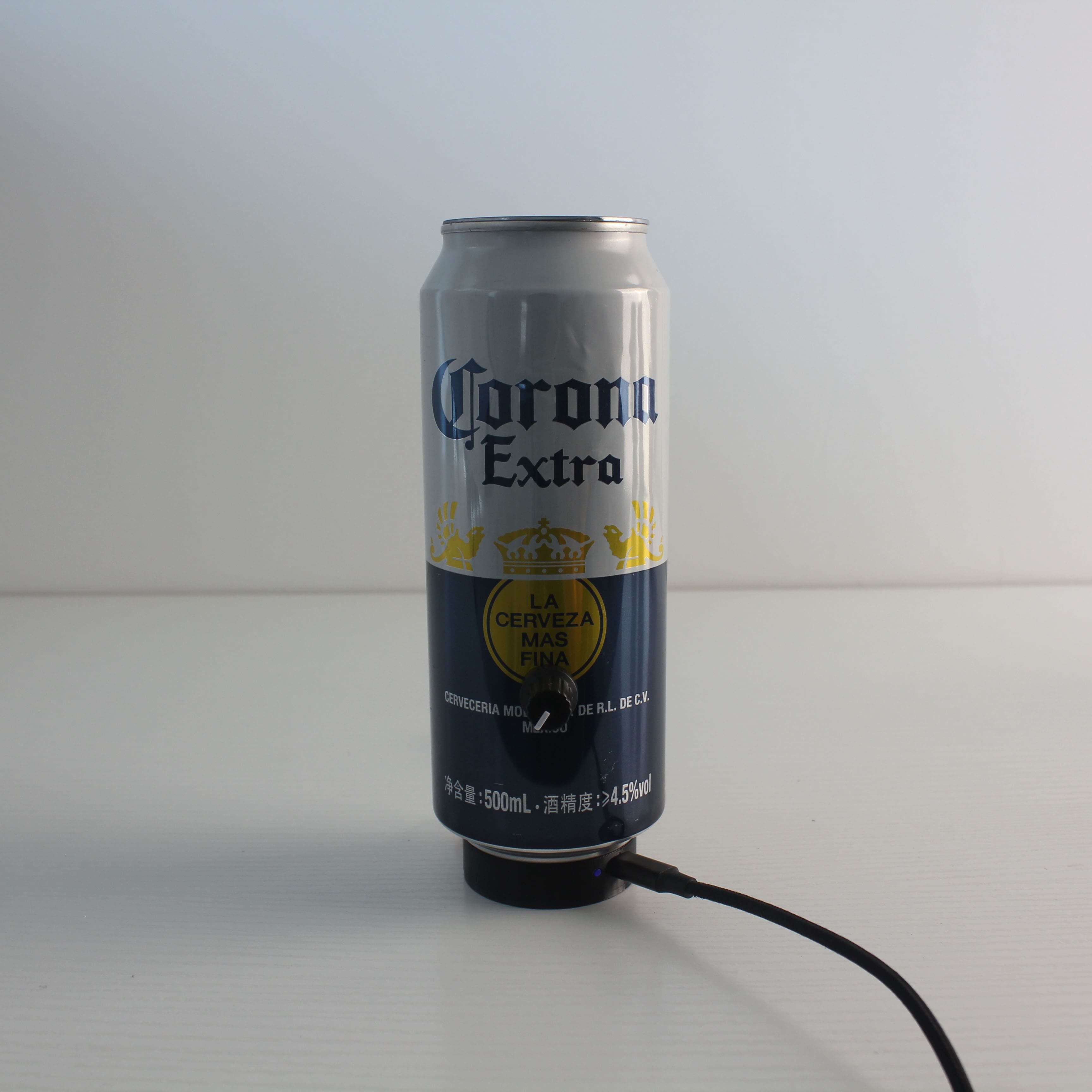 Corona Beer Recycled Can Battery Operated Bistro Table Lamp