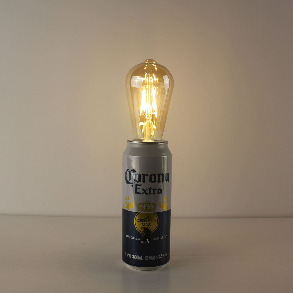 Corona Beer Recycled Can Wireless Bistro Table Lamp