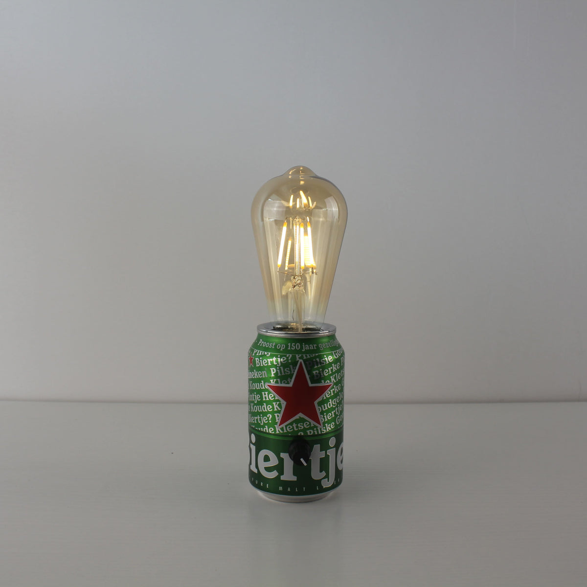 Heineken Beer Recycled Can Battery Dining Table Lamp