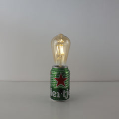 Heineken Beer Recycled Can Battery Dining Table Lamp