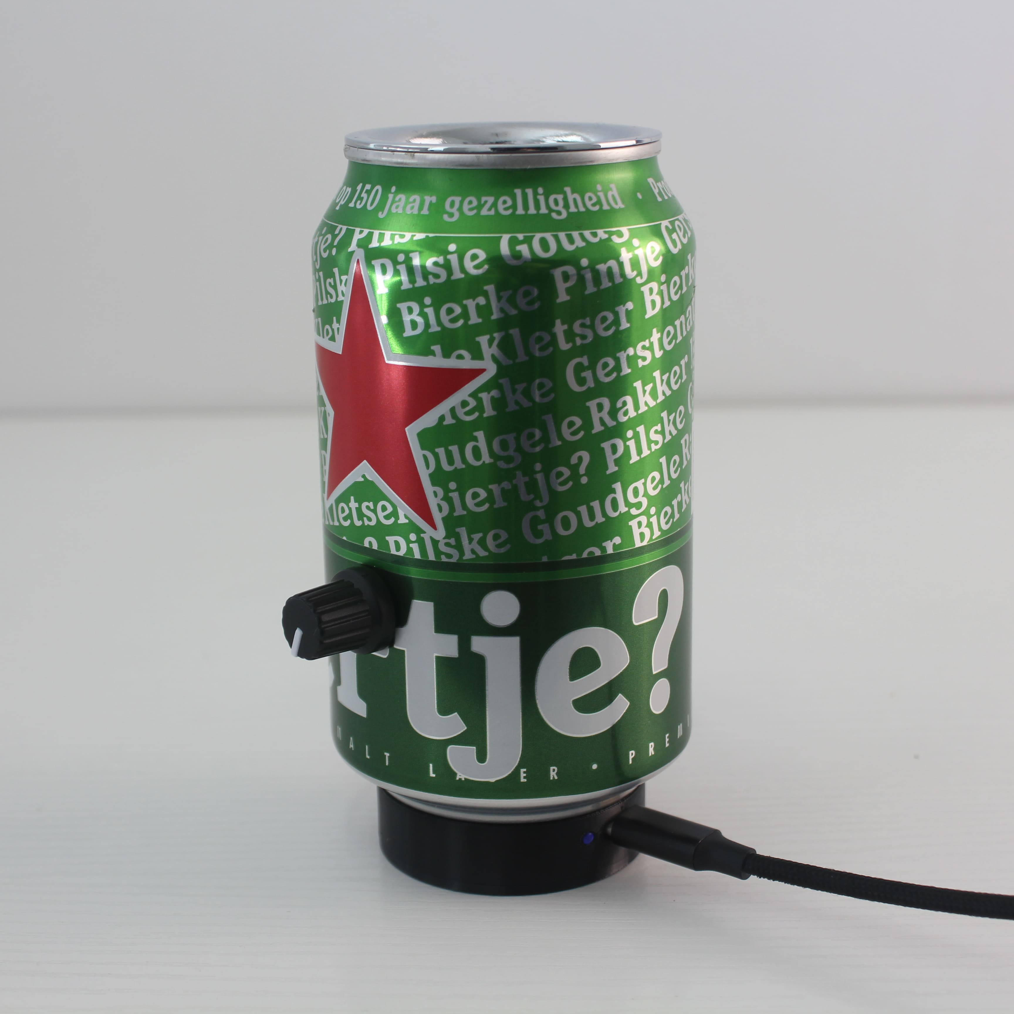 Heineken Beer Recycled Can Battery Run Dining Table Lamps