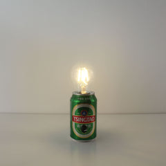 Tsingtao Beer Recycled Can Battery Powered Wedding Centerpiece Lights