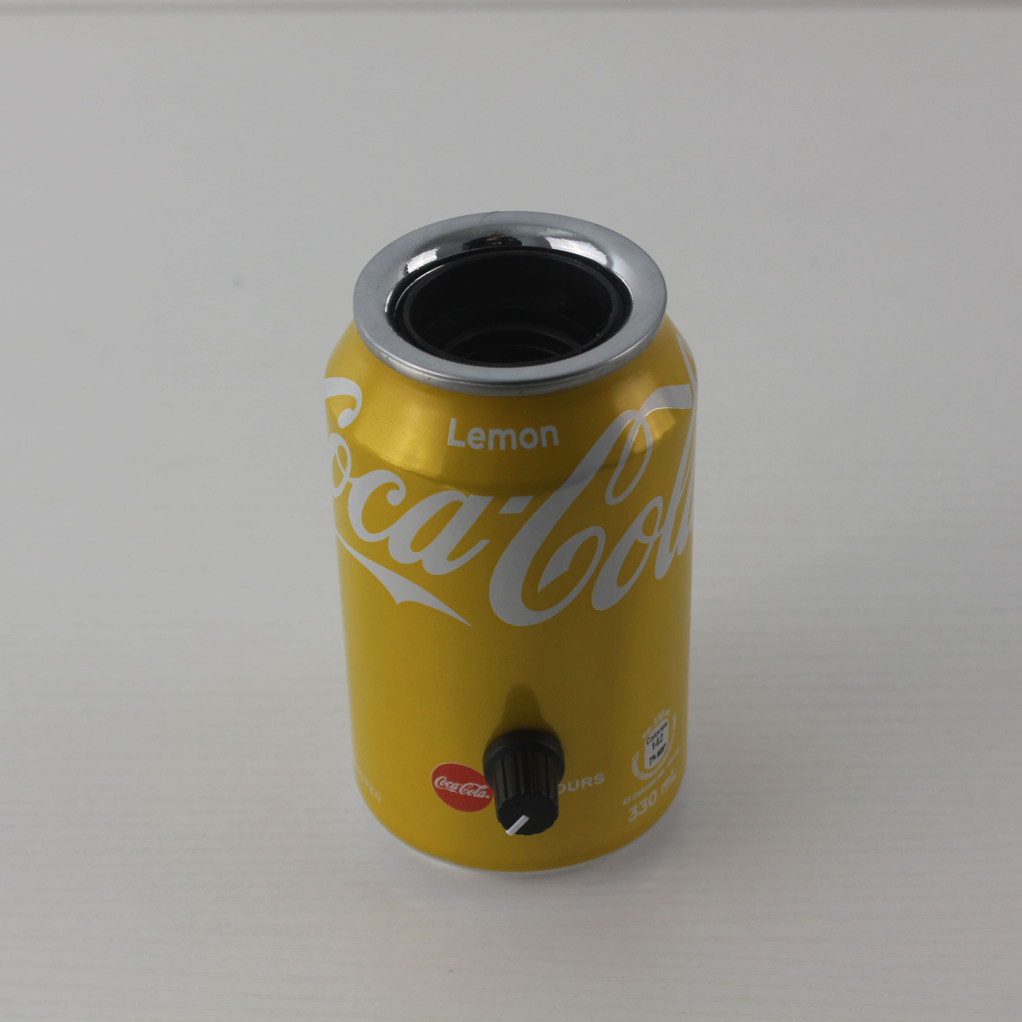 upcycled coca cola can wireless dining table lamp