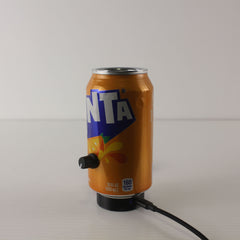 upcycled fanta soda pop can battery outdoor bar table lamp