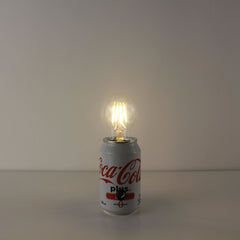 upcycled fanta soda pop can battery wedding centerpiece lights
