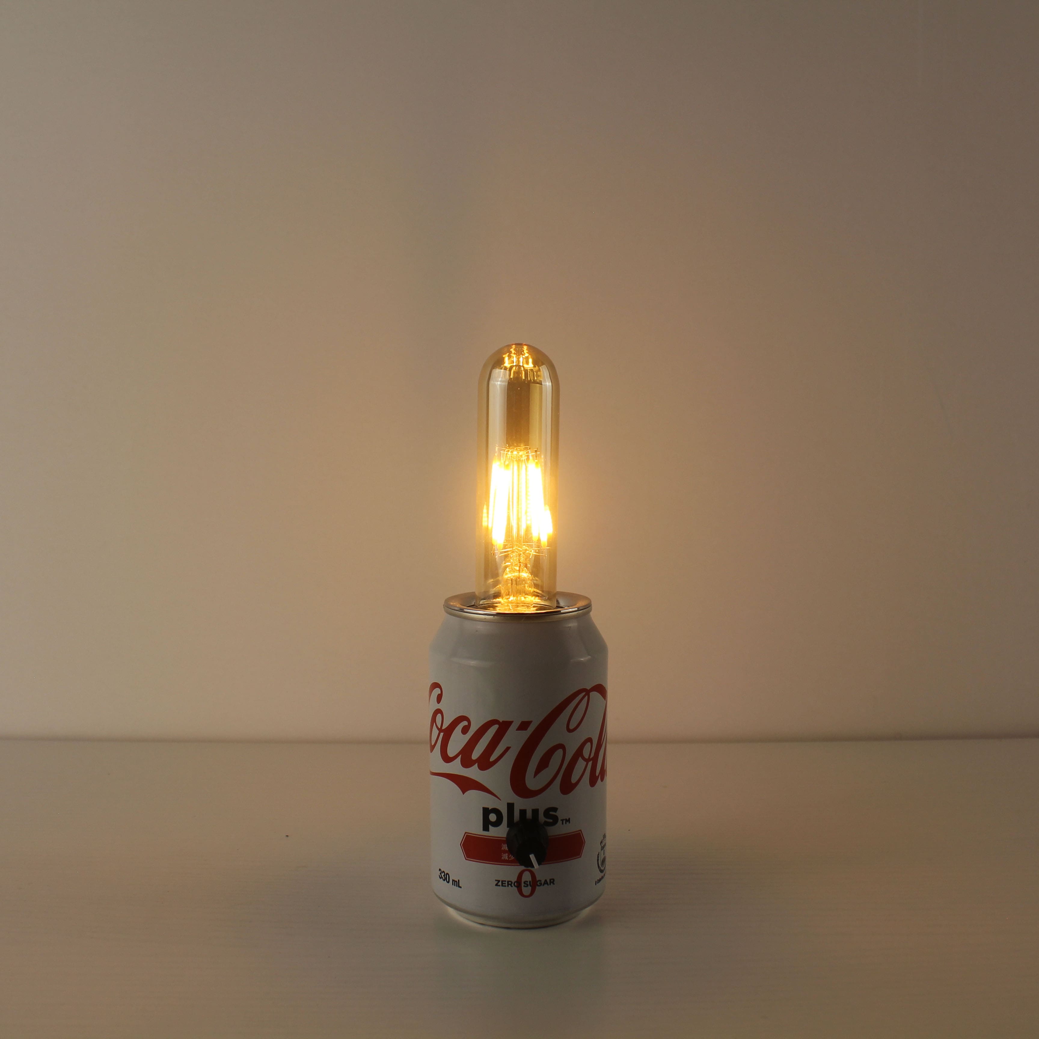 upcycled fanta soda pop can rechargeable wedding centerpiece lights