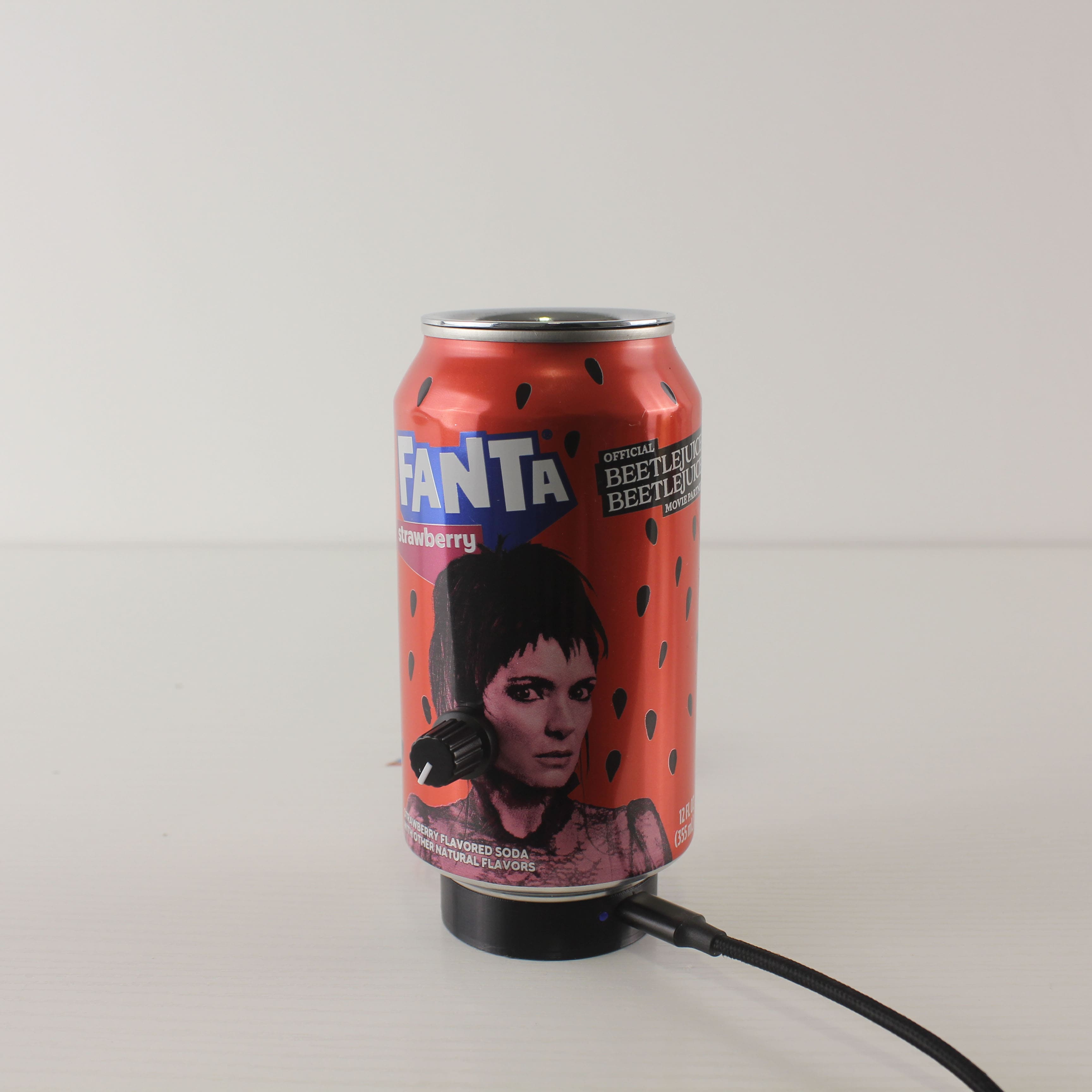 upcycled fanta soda pop can wireless bistro table lamp